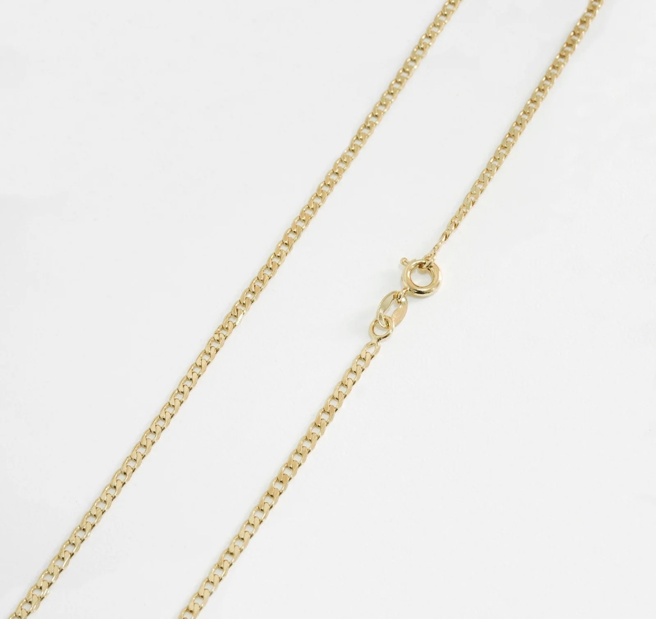 Cadena Cubana Plana 2mm 45cm