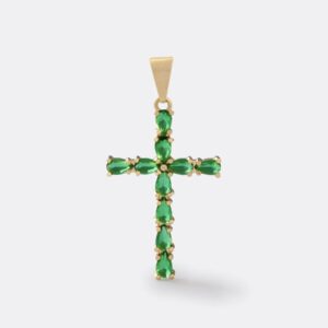 Dije Cruz Emerald