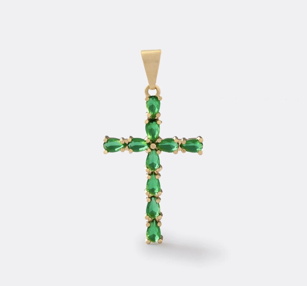Dije Cruz Emerald