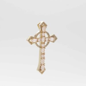 D Cruz Circonias 4.3cms Rosa