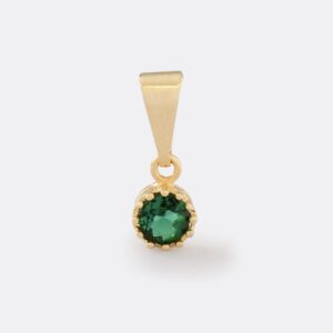 Dije Circonia Mini Redonda Verde